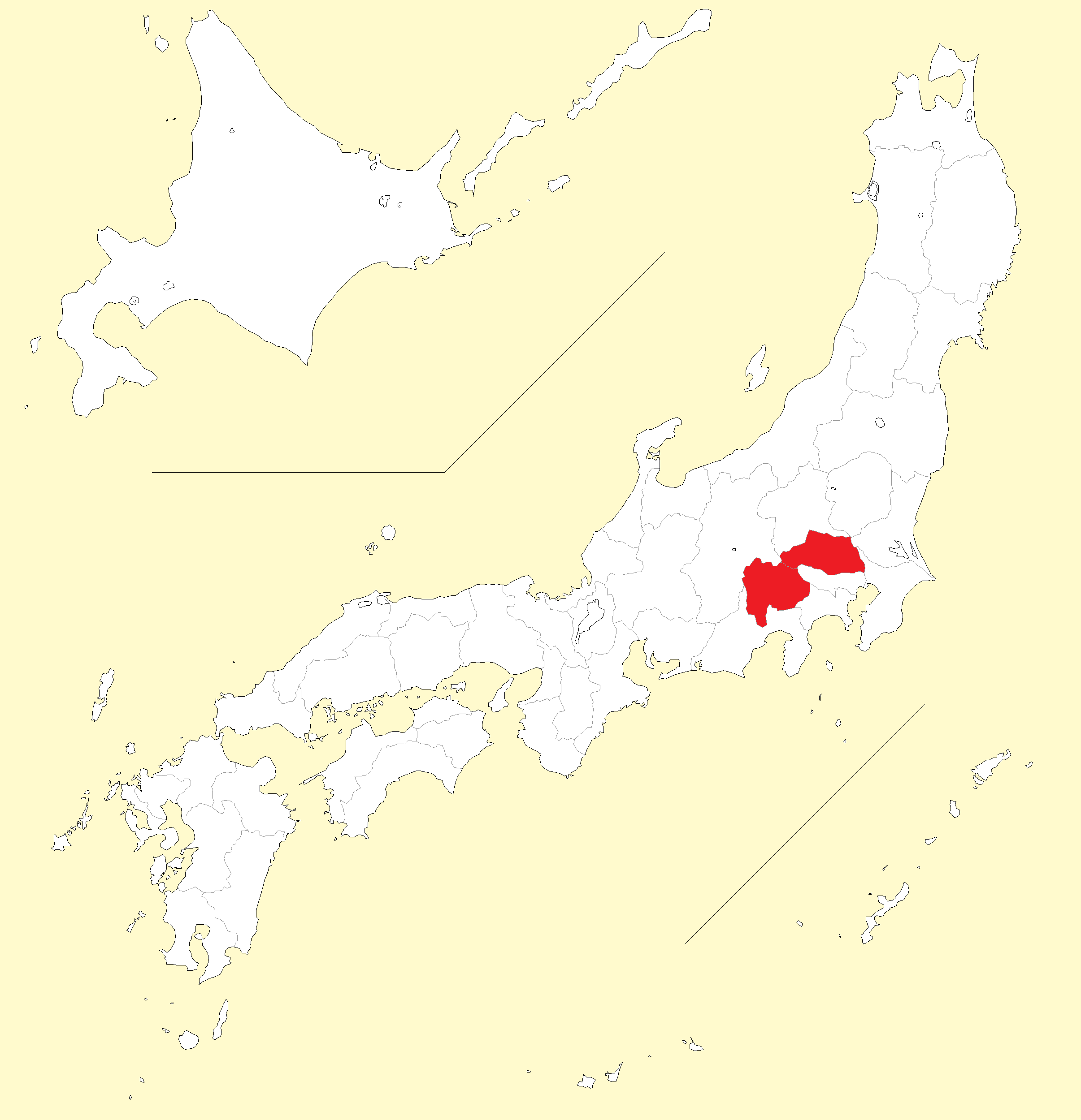 ルリボシカミキリ分布